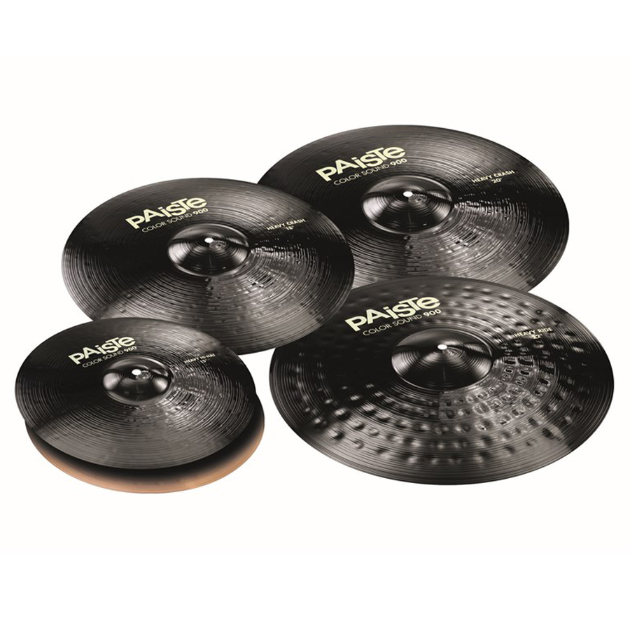 Paiste Cymbals Nottingham Color Sound 900 Heavy Set Black Paiste